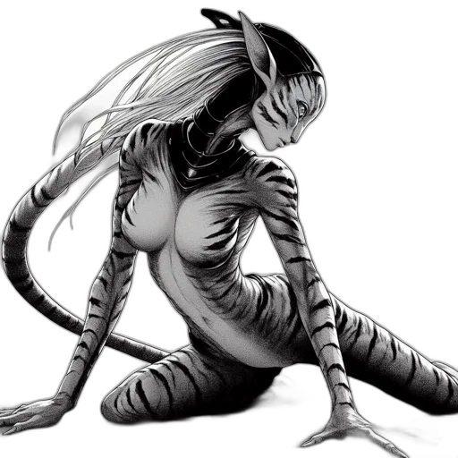dragon, creature, robot, animal, concept art, fantasy art, comic book art, pencil sketch transparent PNG cut-out