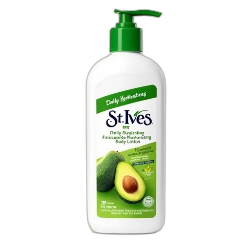 bottle, 3d render, photorealistic, ives, daily, hydrating, vitamin, avocado transparent PNG cut-out
