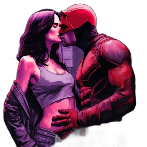 jacket, comic book art, concept art, pixel art, cyberpunk, neon lights, red, dimly transparent PNG cut-out
