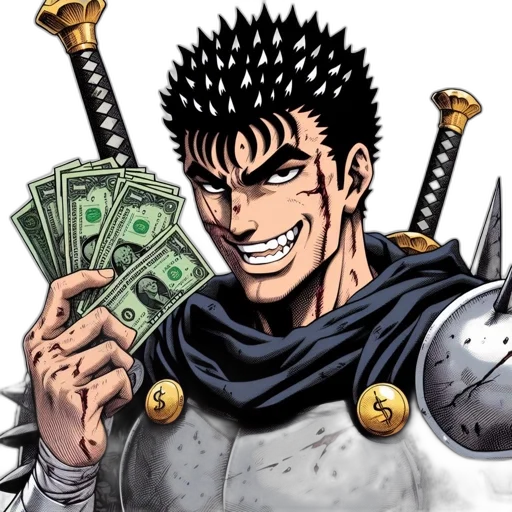weapon, sword, comic book art, concept art, anime, anime-style, character, resembling transparent PNG cut-out