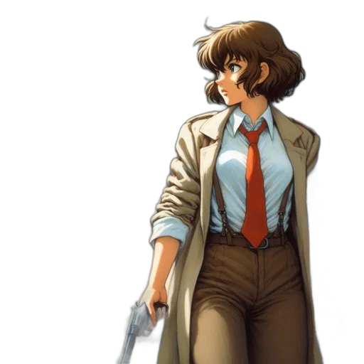 staff, jacket, concept art, anime, comic book art, pixel art, blue, pastel transparent PNG cut-out