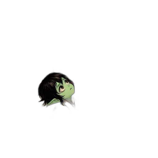 face, creature, mask, hair, pixel art, concept art, 3d render, comic book art transparent PNG cut-out