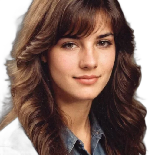 hair, face, jacket, photorealistic, oil painting, young, woman, wavy transparent PNG cut-out