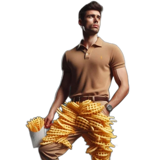 food, dress, jacket, animal, concept art, 3d render, photorealistic, golden transparent PNG cut-out