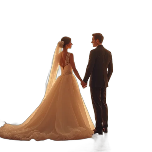 dress, 3d render, photorealistic, concept art, golden, wedding, messages, sister transparent PNG cut-out