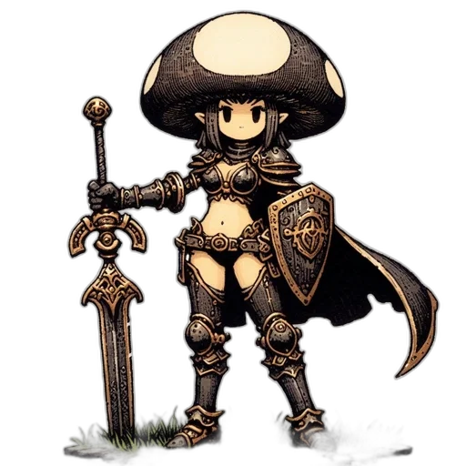 sword, weapon, staff, hat, fantasy art, concept art, pixel art, anime transparent PNG cut-out