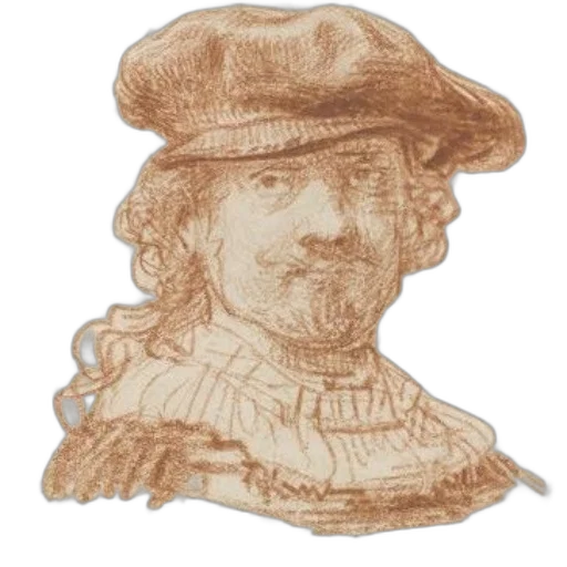 face, hat, staff, crown, photorealistic, concept art, pencil sketch, cartoon transparent PNG cut-out