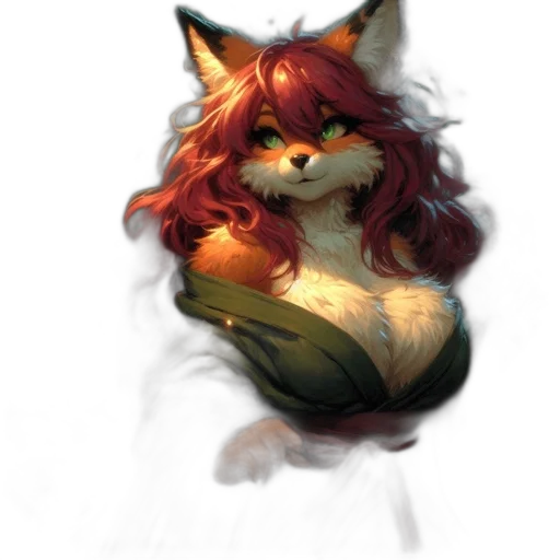 staff, creature, animal, face, watercolor, fantasy art, concept art, pixel art transparent PNG cut-out