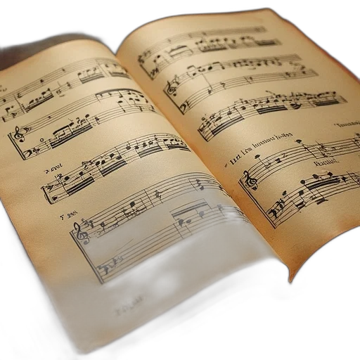 score, mozart, liszt, chopin transparent PNG cut-out