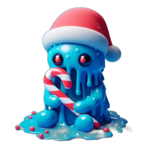 creature, 3d render, concept art, pixel art, fantasy art, underwater, animated, blob-like transparent PNG cut-out