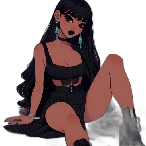 dress, creature, concept art, anime, fantasy art, pixel art, neon lights, fire transparent PNG cut-out
