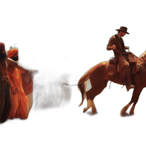 concept art, 3d render, photorealistic, fantasy art, fire, red, earth tones, desert transparent PNG cut-out