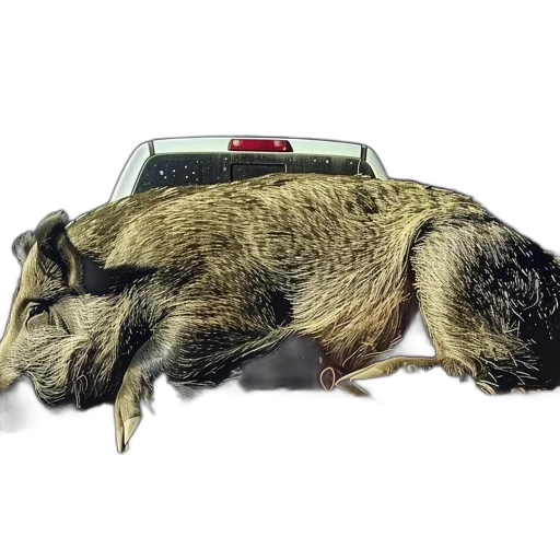car, animal, creature, concept art, photorealistic, 3d render, large, wild transparent PNG cut-out