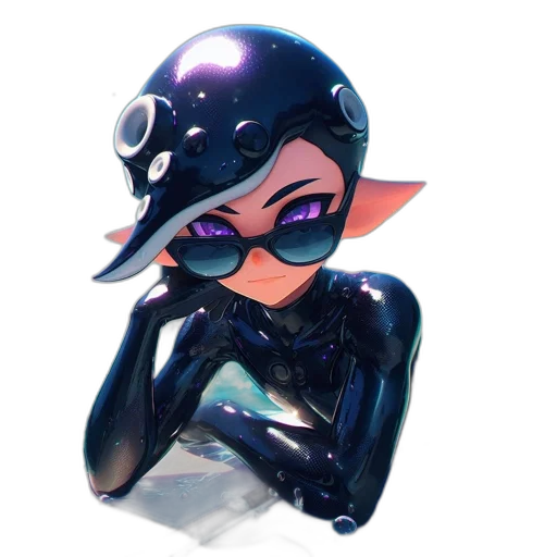 mask, weapon, hat, face, concept art, 3d render, vaporwave, fantasy art transparent PNG cut-out