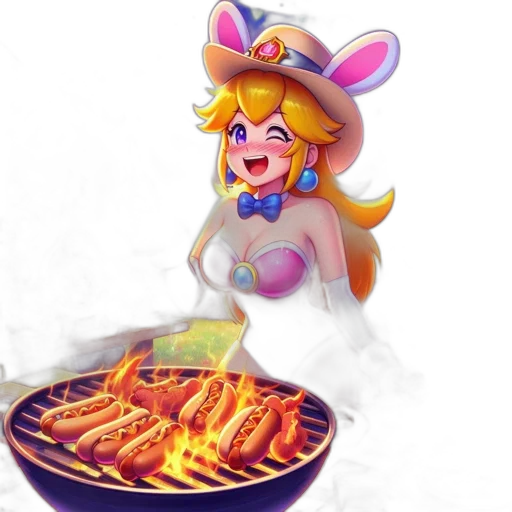 food, dress, pixel art, concept art, 3d render, anime, fire, lively transparent PNG cut-out