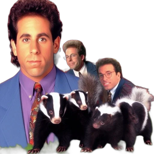 animal, creature, vaporwave, forest, individual, business, suit, messy transparent PNG cut-out