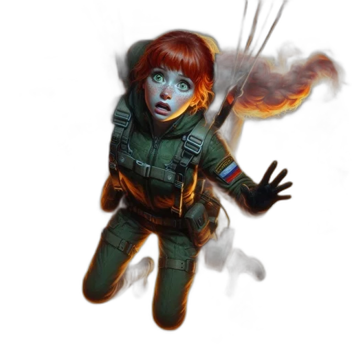 concept art, comic book art, fantasy art, pixel art, outer space, fire, apocalyptic, nighttime transparent PNG cut-out