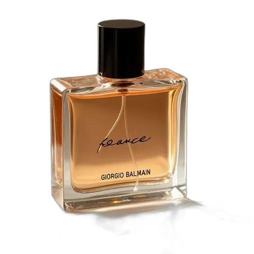 bottle, essence, eau, toilette, perfume, giorgio, balmain transparent PNG cut-out