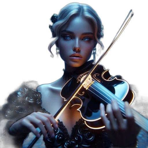 weapon, staff, concept art, fantasy art, cyberpunk, photorealistic, blue, woman transparent PNG cut-out