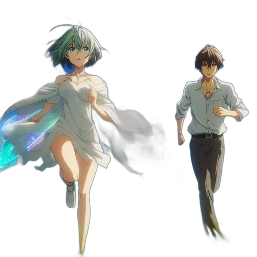 concept art, anime, fantasy art, comic book art, underwater, fire, outer space, forest transparent PNG cut-out