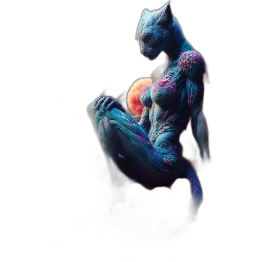 creature, dragon, animal, robot, concept art, fantasy art, pixel art, 3d render transparent PNG cut-out