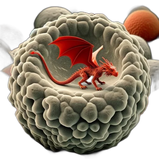 dragon, 3d render, photorealistic, concept art, vibrant, illustration, displays, cell transparent PNG cut-out