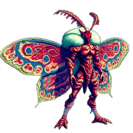 creature, dragon, animal, robot, concept art, pixel art, fantasy art, 3d render transparent PNG cut-out