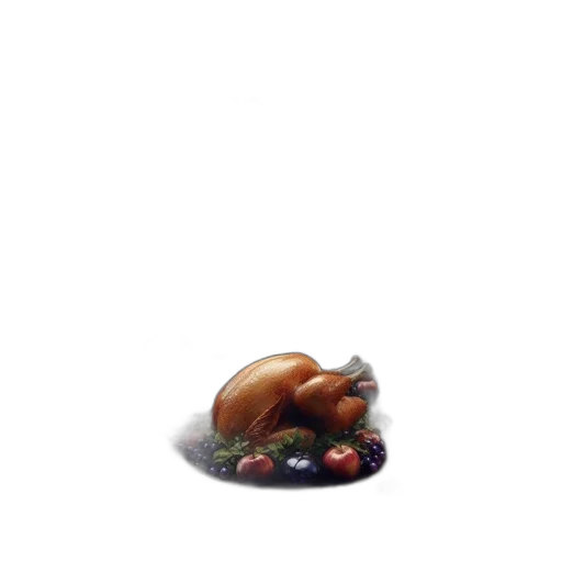 food, creature, animal, hat, pixel art, concept art, 3d render, photorealistic transparent PNG cut-out