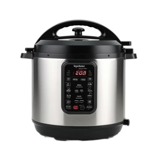 stainless, steel, pressure, cooker, black, base, silver, lid transparent PNG cut-out
