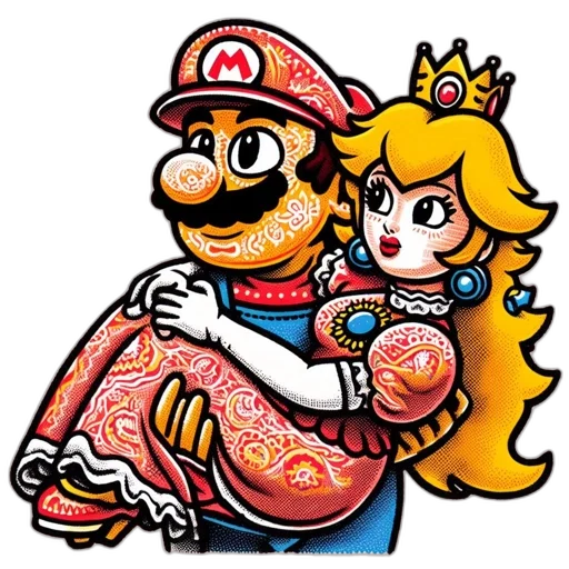 crown, dress, jewelry, weapon, pixel art, concept art, cartoon, vaporwave transparent PNG cut-out