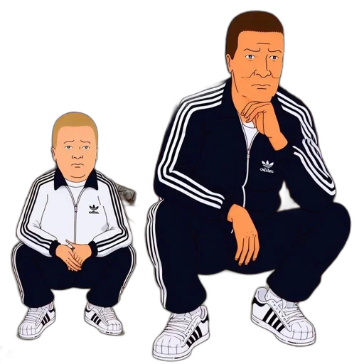 jacket, cartoon, pixel art, concept art, photorealistic, hank, bobby, hill transparent PNG cut-out