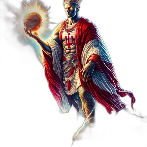staff, fantasy art, concept art, pixel art, comic book art, red, imposing, figure transparent PNG cut-out