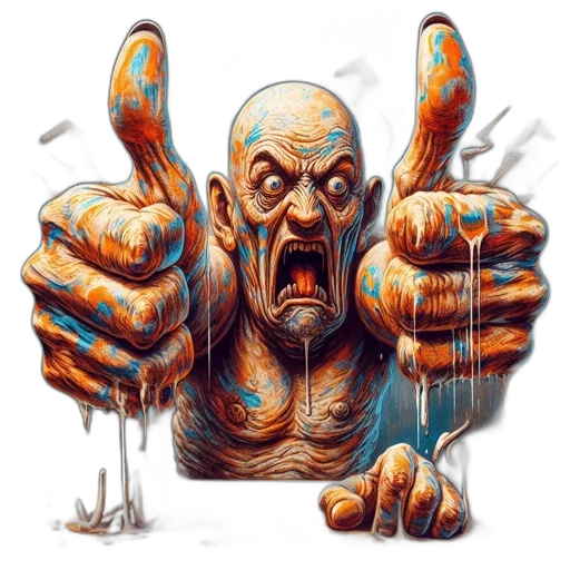 face, creature, staff, concept art, comic book art, photorealistic, fantasy art, aged transparent PNG cut-out