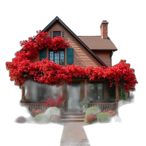 building, tree, flower, furniture transparent PNG cut-out