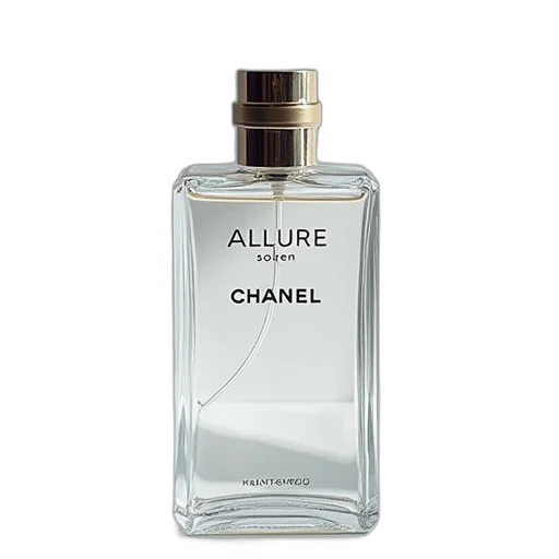 bottle, jewelry, dress, jacket, photorealistic, chanel, allure, hydrating transparent PNG cut-out