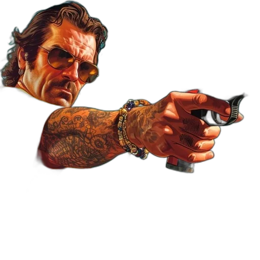 weapon, staff, concept art, pixel art, photorealistic, comic book art, man, hawaiian transparent PNG cut-out