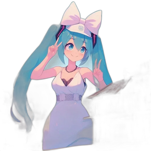 dress, hat, staff, robot, anime, pixel art, concept art, cartoon transparent PNG cut-out