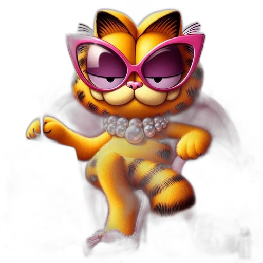 concept art, fantasy art, pixel art, 3d render, anthropomorphic, cat, wearing, oversized transparent PNG cut-out