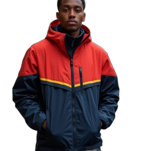 jacket, face, staff, hat transparent PNG cut-out