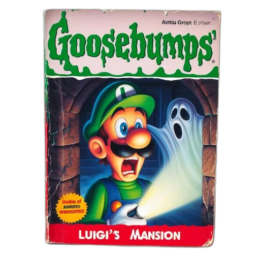 fog, humorous, goosebumps, book, cover, spoof, named, luigi transparent PNG cut-out