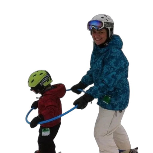 staff, jacket, snow, woman, blue, child, red, hula transparent PNG cut-out
