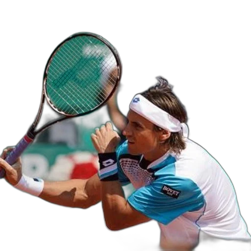 hair, staff, photorealistic, tennis, player, action, wearing, white transparent PNG cut-out