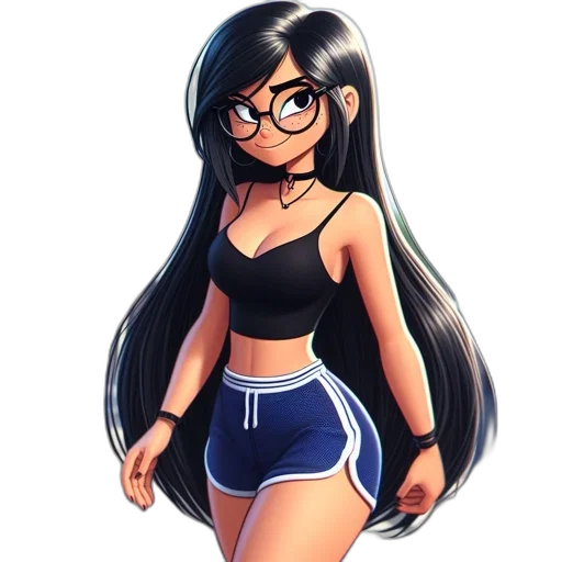 dress, staff, anime, cartoon, concept art, pixel art, monochrome, animated transparent PNG cut-out