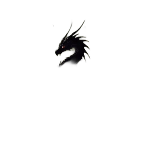 dragon, creature, hair, animal, concept art, fantasy art, pixel art, comic book art transparent PNG cut-out
