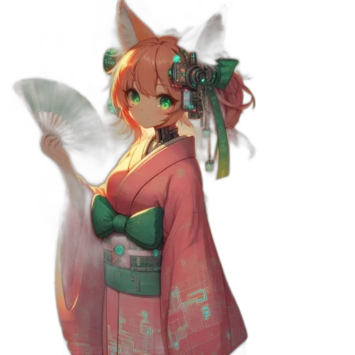 dress, staff, dragon, flower, concept art, fantasy art, anime, pixel art transparent PNG cut-out