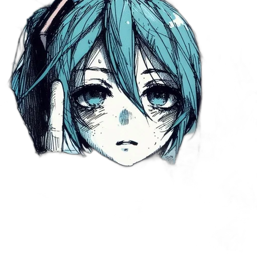 face, mask, robot, staff, anime, watercolor, concept art, cartoon transparent PNG cut-out
