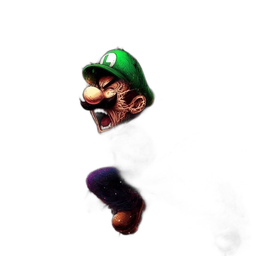 mask, creature, face, hat, 3d render, concept art, pixel art, photorealistic transparent PNG cut-out