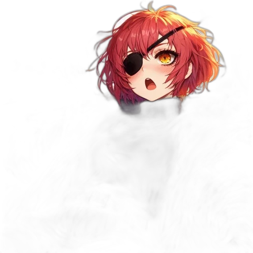 mask, face, jacket, staff, pixel art, anime, watercolor, concept art transparent PNG cut-out