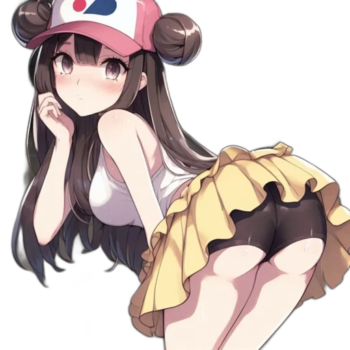 hat, dress, staff, weapon, anime, pixel art, cartoon, concept art transparent PNG cut-out