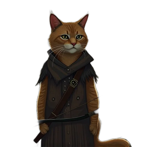 staff, fantasy art, concept art, pixel art, photorealistic, stylized, illustration, cat transparent PNG cut-out